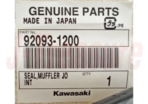 Sello de junta de silenciador genuino Kawasaki KX100 1995-2009 2011-2021 92093-1200 FABRICANTE DE EQUIPOS ORIGINALES Foto 3 de 4