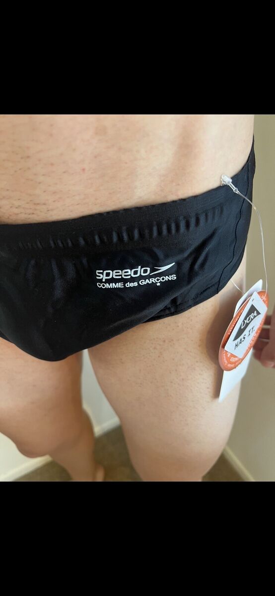Speedo X Comme des Garcons CDG swimsuit Graffiti logo RARE Speedo X Comme des Garcons CDG swimsuit Graffiti logo RARE