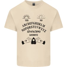 Ouija Board Dark Black Magic Voodoo Mens Light Cotton T-Shirt