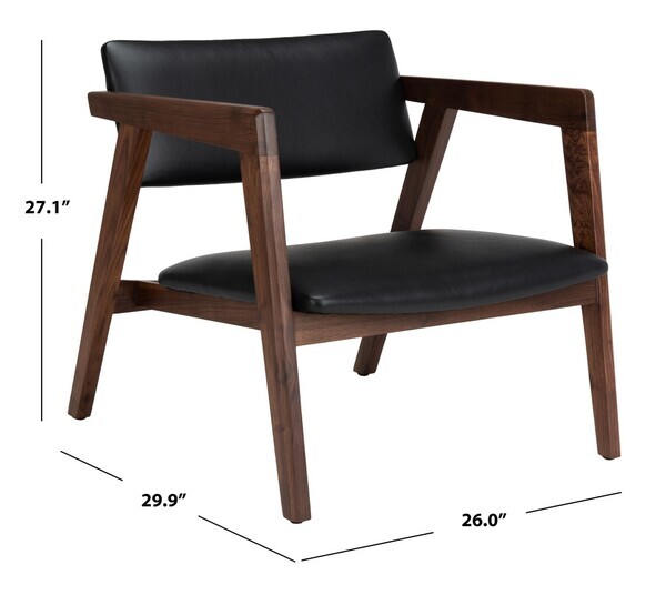 Safavieh �CLAIR MIDCENTURY LEATHER CHAIR, Reduced Price 2172732734 SFV4516A