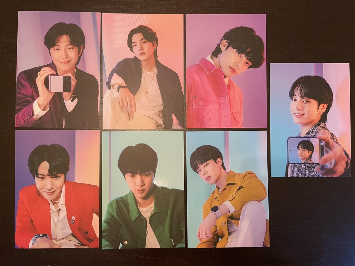 BTS SAMSUNG Galaxy Experience 2022 POST CARD COMPLETE SET NEW