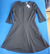 Gap Dress Women's Size Small Black Fit Flare Long Sleeve Classic
