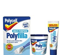 Multi Purpose Filler Powder or Ready Mixed Polycell Polyfilla One Hour Caulk