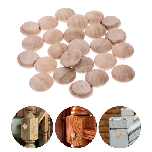 Pack of 25 Wooden Plugs Furniture Plug Wood Plug Wood Screws 1 Inch