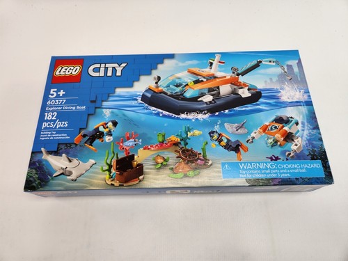 LEGO City Explorer Diving Boat Ocean Building Toy Set 60377 Retired New Sealed - 第 9/9 張圖片