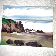 Modern SEASCAPE coast ocean oil Painting original hand painted by McNamara