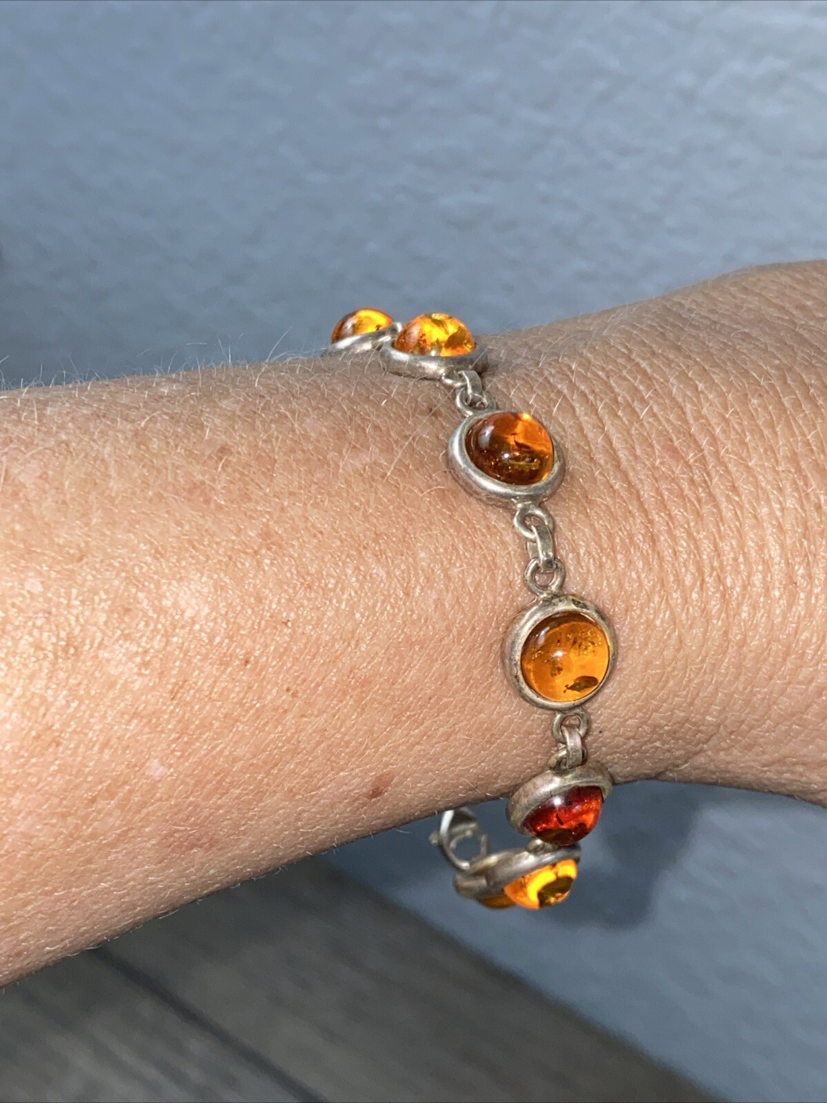 925 Solid Pure Sterling Silver Multicolor Baltic … - image 7