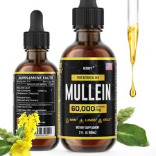 HERBIFY Mullein Extract Tincture 2oz Respiratory Support Leaf Flower