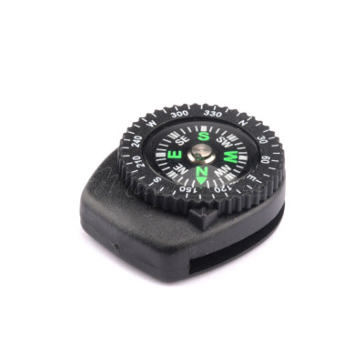2PCS Mini Clear Liquid-filled Compass w/Clip Outdoor Molle Backpack Pouches