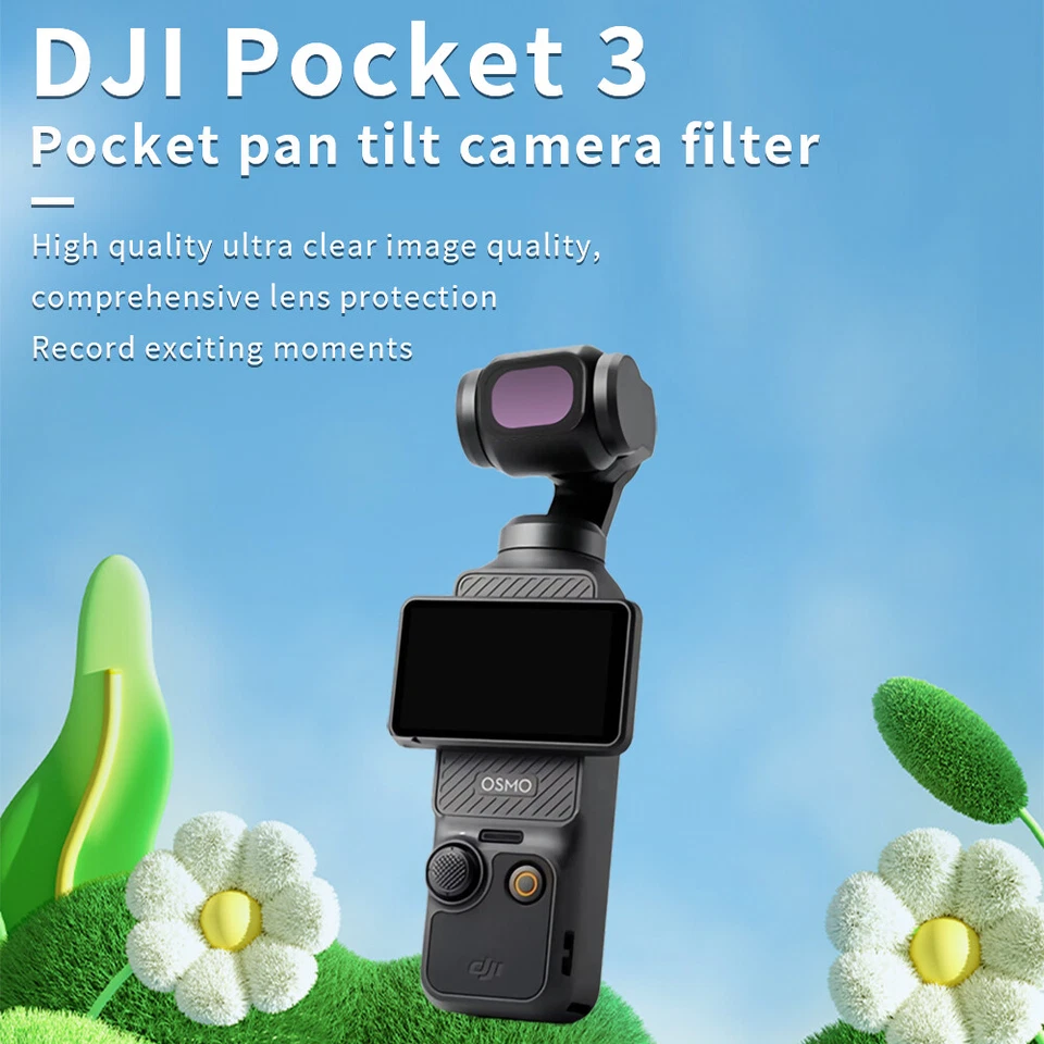 For DJI OSMO POCKET 3 Lens HD Tempered Film Cover/UV CPL ND8 16 32 64 Filter Set - Image 3 of 4
