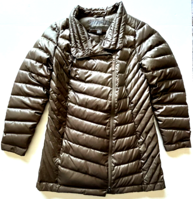 Eddie Bauer Winter Coat Womens S Down Puffer Jacket Off-Center