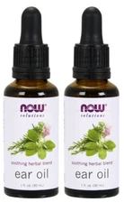 NOW Foods Ear Oil, 1 fl. oz. (2 Pack) Soothing Herbal Blend