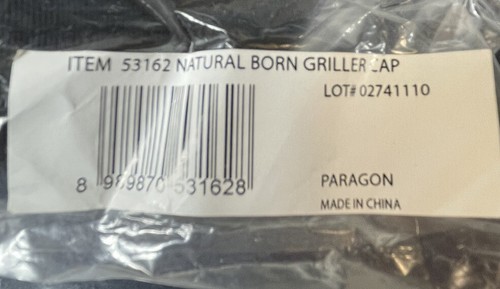 Natural Born Griller Hat Cap Black Adjustable Paragon - Picture 9 of 9