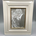 Vtg Lenox Portrait Gallery Ivory & Gold 5x7 Porcelain Frame Rectangle 6249684