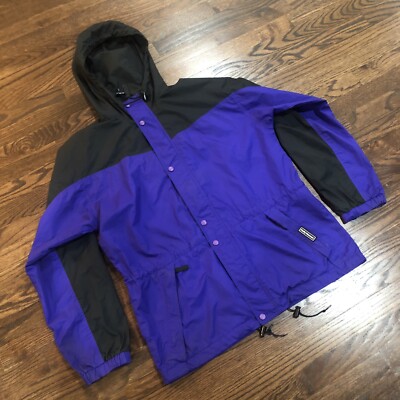 Helly Hansen Teijin Silmond 90 s Vintage Warm Up PurpLe Rain Jacket Men s Small