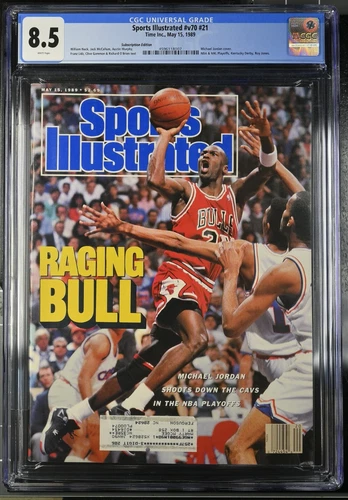 Michael Jordan Sports Illustrated May 15, 1989 CGC 8.5 Raging Bull RARE NBA Chic