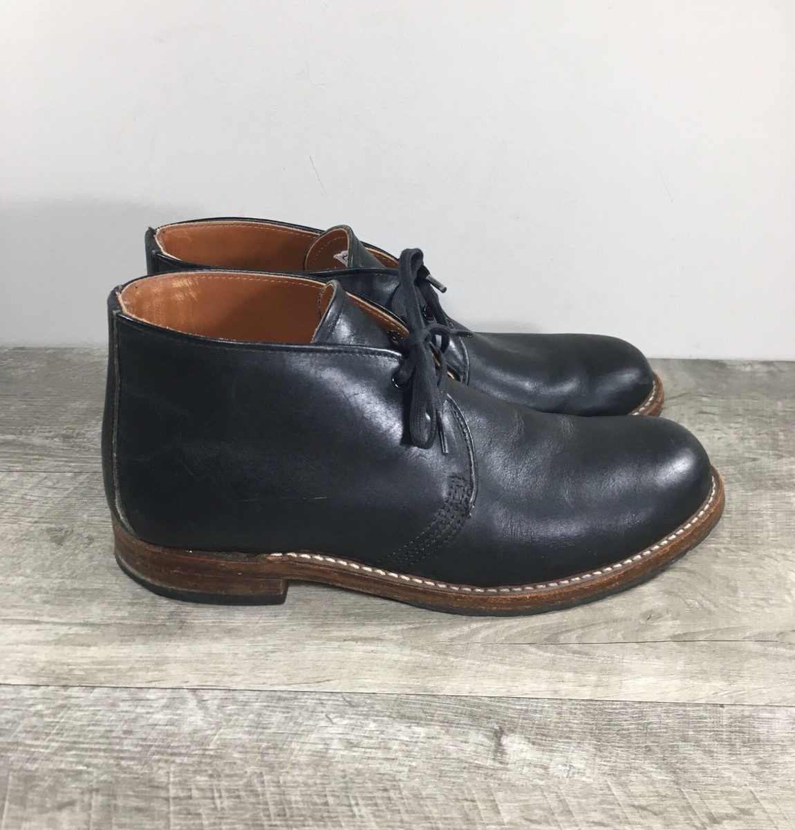 Red Wing 9024 Heritage Beckman Chukka Black Leather Work Red Wing 9024 Heritage Beckman Chukka Black Leather Work