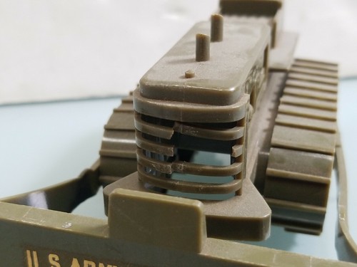 Ideal Toy U.S. Army Corps of Engineers Bulldozer Plastic Molded - 第 3/12 張圖片