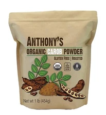 Anthony's Organic Carob Powder, 1 lb, Gluten Free, Non GMO, Cocoa Powder Alterna