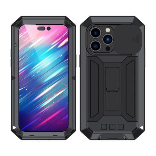 For iPhone 16 15 14 13Pro Max Case Shockproof Aluminum Gorilla Glass Metal Cover - Picture 15 of 46