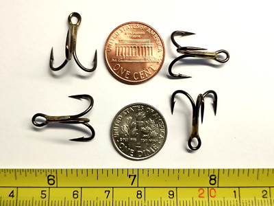 (100) VMC 4X OSHAUGHNESSY TREBLE HOOKS (SIZE 6) BRONZE (9626BZ) BULK 9626 BZ