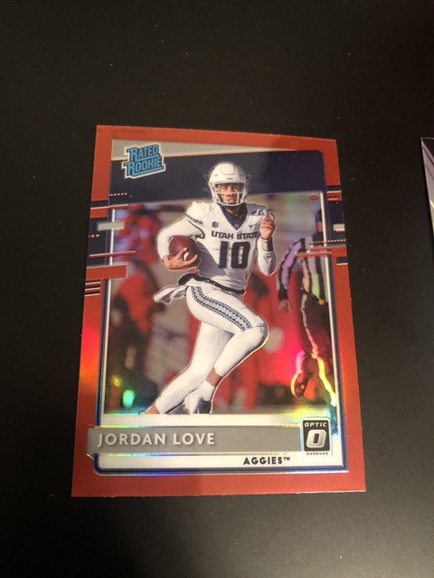 Jordan Love 2020 PANINI CHRONICLES DONRUSS OPTIC RATED ROOKIE RC RED 