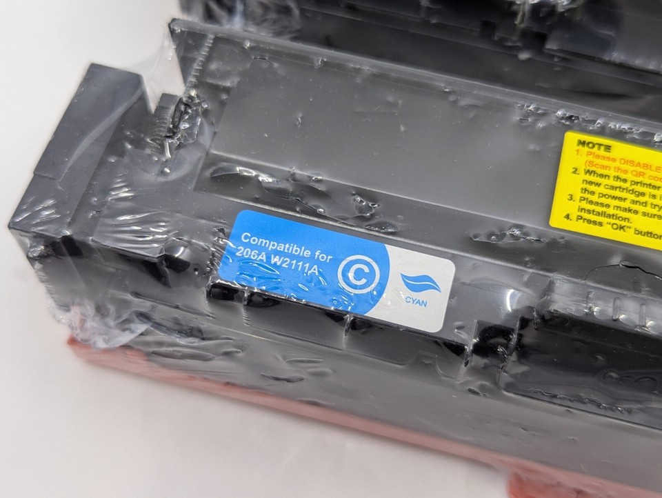 3x Toner HP 206A W2110A Color Laserjet Pro MFP M283cdw M282 M255dw