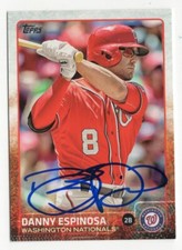 DANNY ESPINOSA Signed Autographed 2015 Topps Series 1 One Card Nationals #331