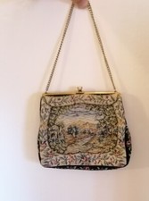 VINTAGE BESTICKTE HANDTASCHE G. H. L. Princess Style, Germany 