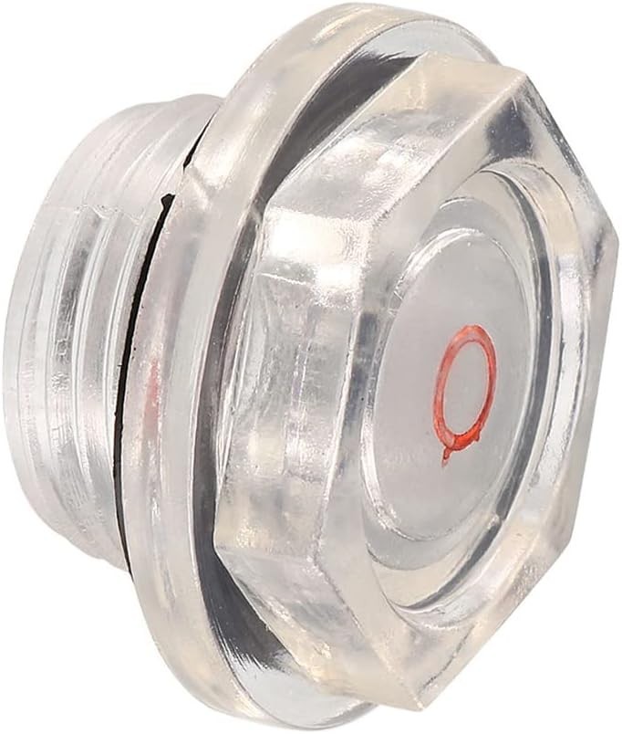Plastic Oil Level Sight Glass W/ O-Ring Air Compressor Fittings Check the Pump's