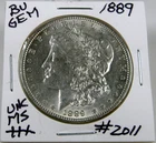 1889  MORGAN SILVER DOLLAR FROM ORIGINAL BANK BAG GEM BU US MINT #2011