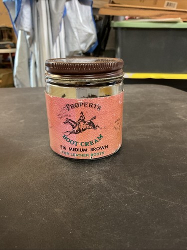 Propert's English Boot Cream 516 Medium Brown Leather Boot Care 3.7 oz