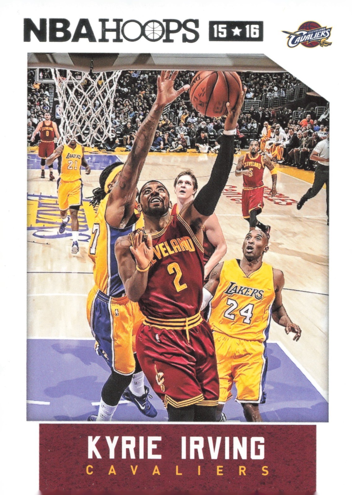 2015-16 Hoops #222 Kyrie Irving w/ Kobe