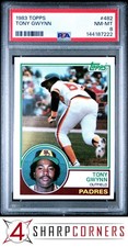 1983 TOPPS #482 TONY GWYNN RC PADRES HOF PSA 8