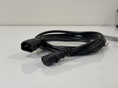 IEC C14 Plug to C13 Socket Power Lead, 10A, 3m, Black - PE01090