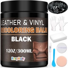 Leather Recoloring Balm Black Leather Dye Vinyl Paint Car Interior Seat Furni... Leather Recoloring Balm Black Leather Dye Vinyl Paint Car Interior Seat Furni...