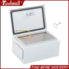 Findmall Steel Electrical Box Electrical Enclosure Box 12x8x6''Carbon Steel IP65