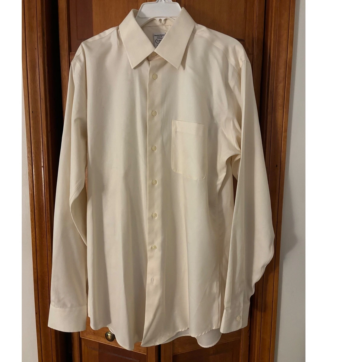 short satin fit and flare dress LA Smith | LA Smith Men's Ivory Slim-Fit Shirt - MENSWEARR