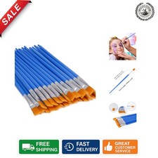 Versatile 30 Pcs Flat Paint Brushes - Perfect for Acrylic Watercolor Use