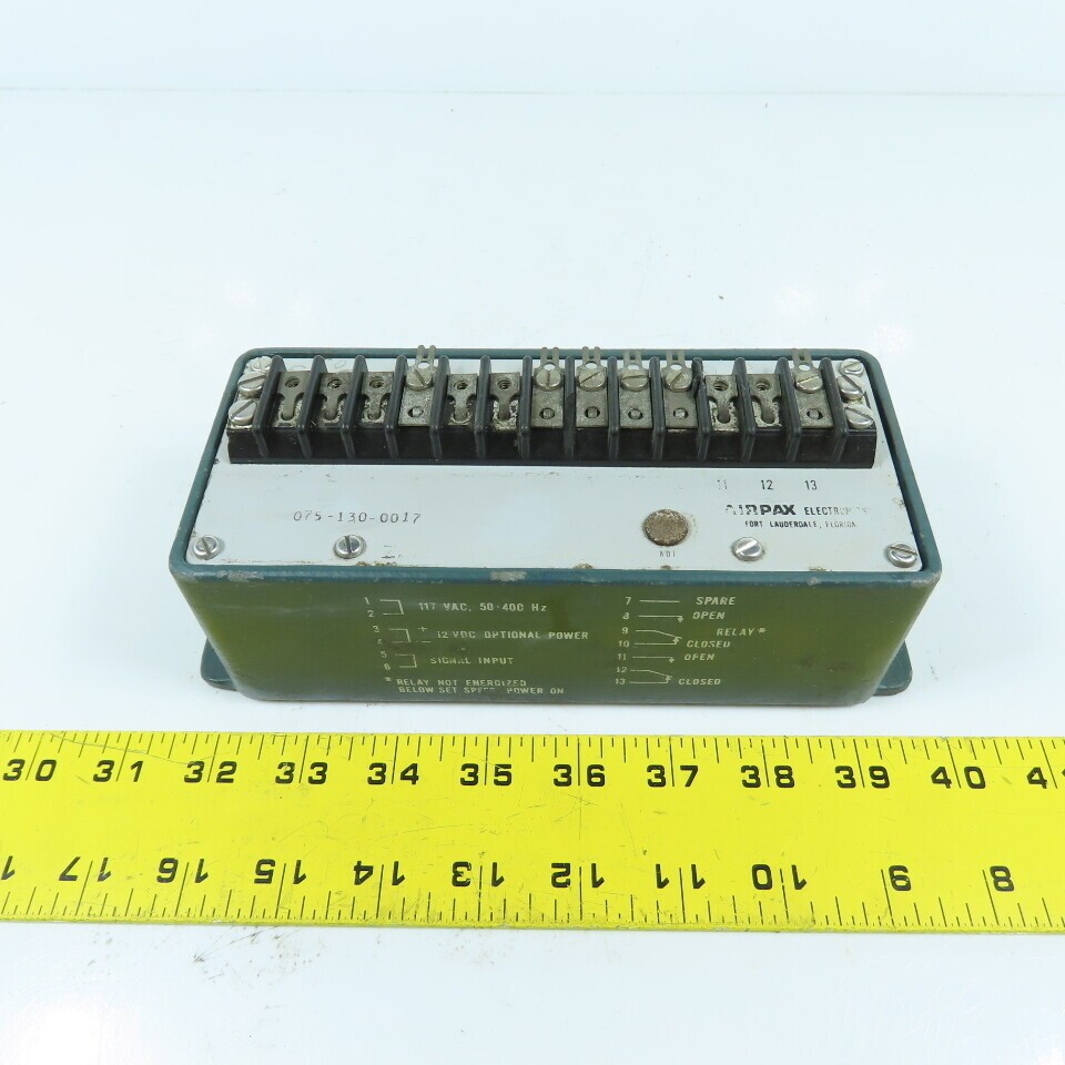Airpax Electronics 075-130-0017 Controller 117VAC 50-400HZ