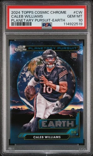2024 TOPPS COSMIC CHROME PLANETARY PURSUIT EARTH #CW CALEB WILLIAMS RC PSA 10
