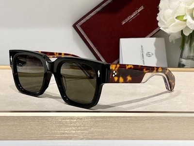 Jacques Marie Mage Geometric Sunglasses Black Tortoiseshell Frame Gradient Lens