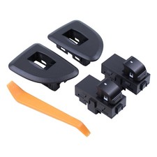 Rear Driver and Passenger Side Window Switch and Bezel  for Chevrolet Silver...