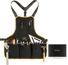 Work Tool Apron for Men and Women, Torso Length with 21 Tool Pockets, Durable Ca
