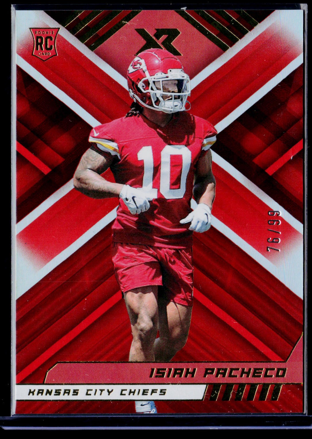 2022 Panini XR #161 Isiah Pacheco Orange /99 H2
