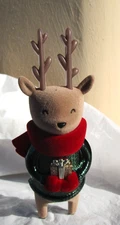 NEW Bath Body Works Wallflowers Christmas plug-in reindeer diffuser flocked