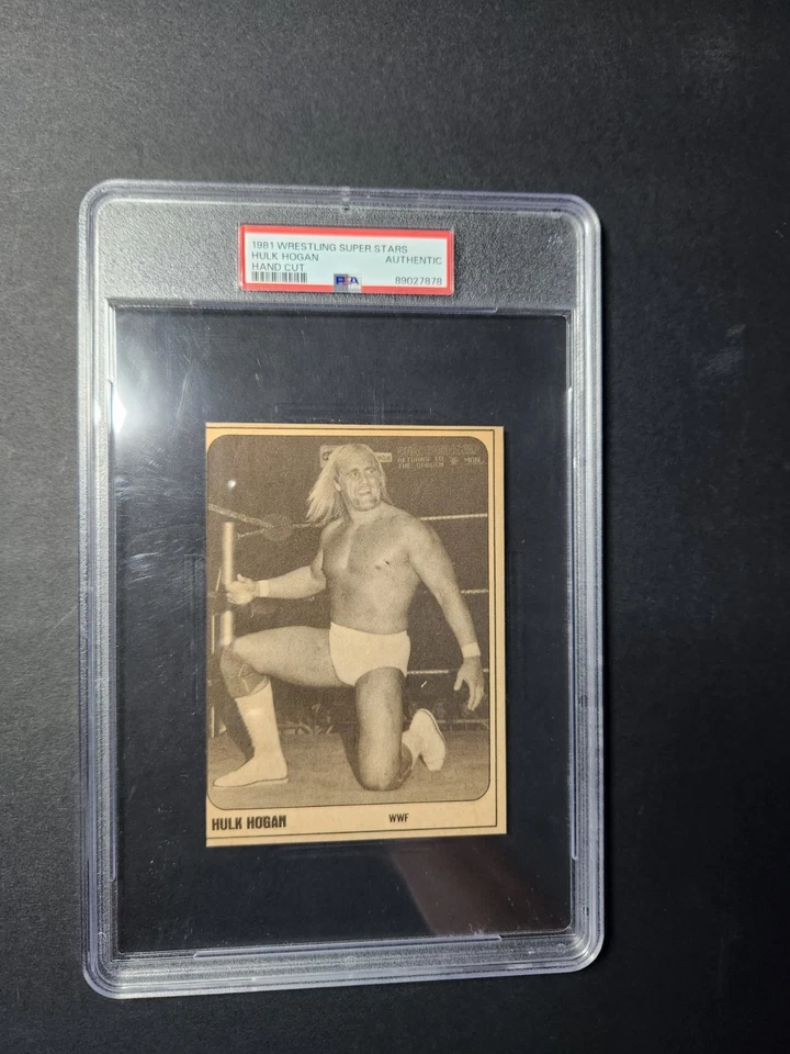 Tarjeta de novato 1981 Wrestling Superstars Magazine Hulk Hogan Foto 3 de 4