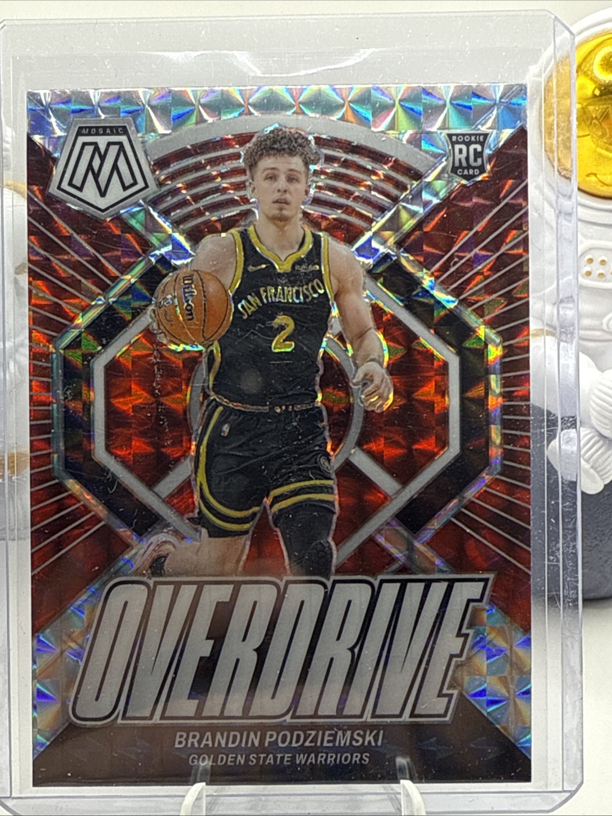 Brandin Podziemski 2023-24 Panini Mosaic Overdrive Mosaic Prizm RC #11 SP