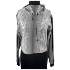 Ultracor x Christian Lacroix Pearl Hoodie Sweatshirt Pullover Gray Black XS RARE