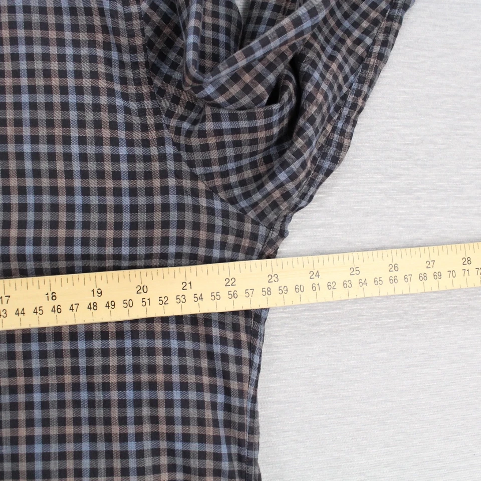 Camisa deportiva Rodd & Gunn manga larga abotonada para hombre talla XL azul marrón negra Foto 4 de 4